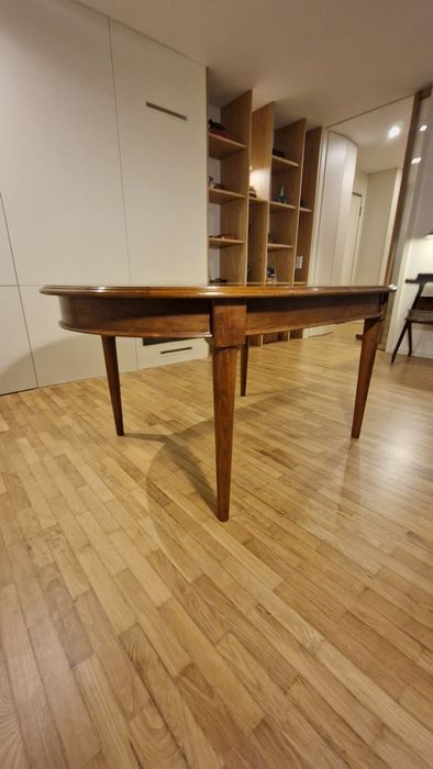 Mesa madeira castanho macica extensivel 160-200cm