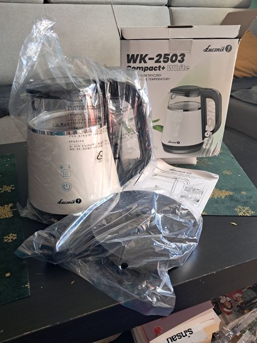 Czajnik elektryczny Łucznik WK-2503 Compact+ White  Nowy