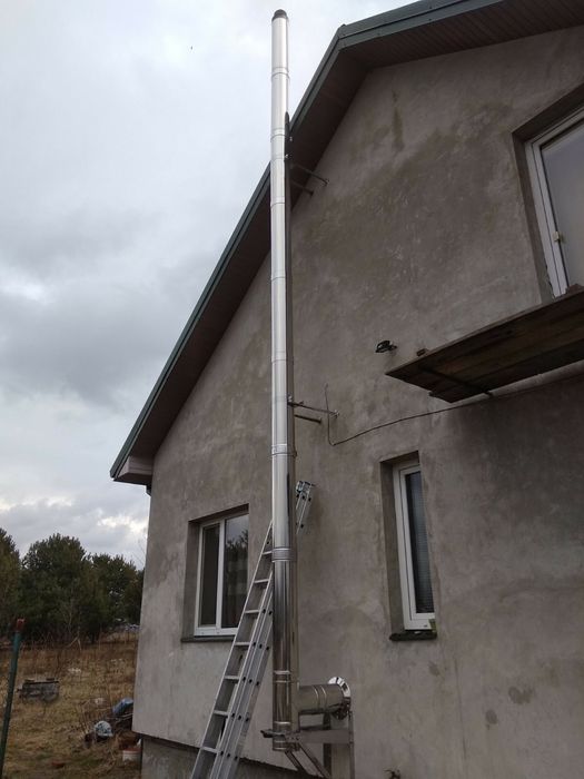 Монтаж, димоход, вентиляции, дымоход, димохід, сендвіч труба