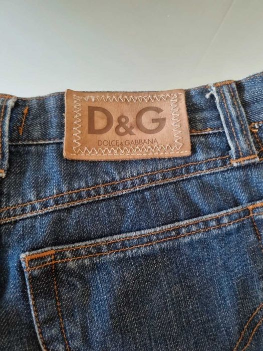 Dolce & Gabbana Calças Ganga/Pele