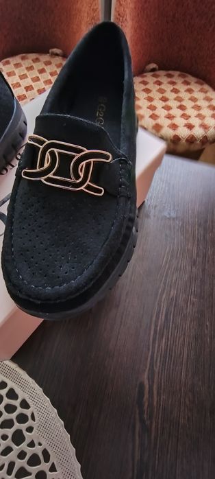 Buty mokasyny czarne