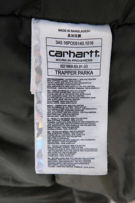 Carhartt trapper parka męska kurtka ocieplenie  r M