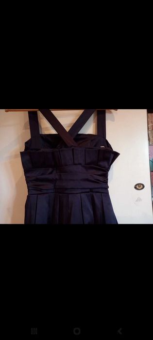 Vestido de cerimónia, roxo, fundo embaulado/camoneano  - S - Cerimónia