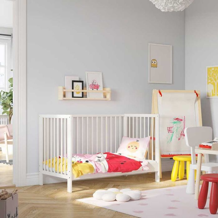 Ikea GULLIVER Berço, branco, 60x120 cm com colchão