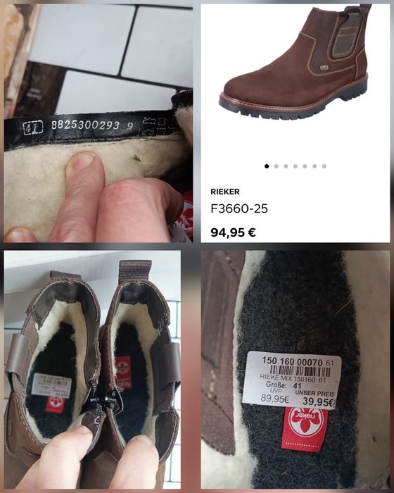 Зимові черевики RIEKER (42р.27 см)