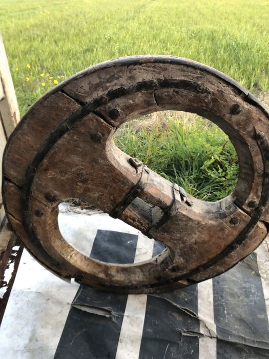 Roda de madeira carro de bois