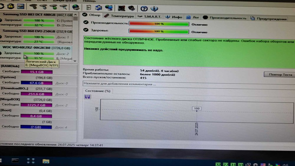Жорсткий диск WD BLUE 4TB 3.5