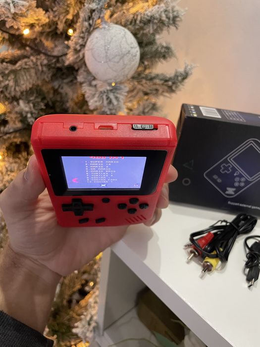 Consola Retro(Vermelha) 400 jogos clássicos - Game Box Retro