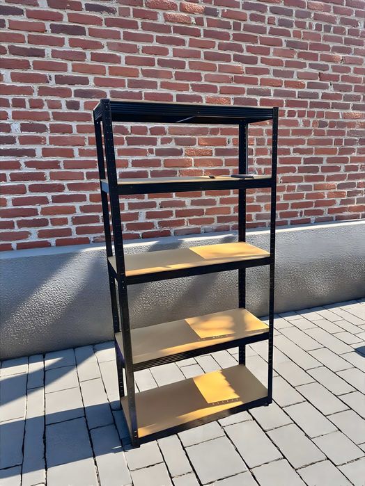 Стелаж металевий з МДФ полицями — для дому, гаража, складу