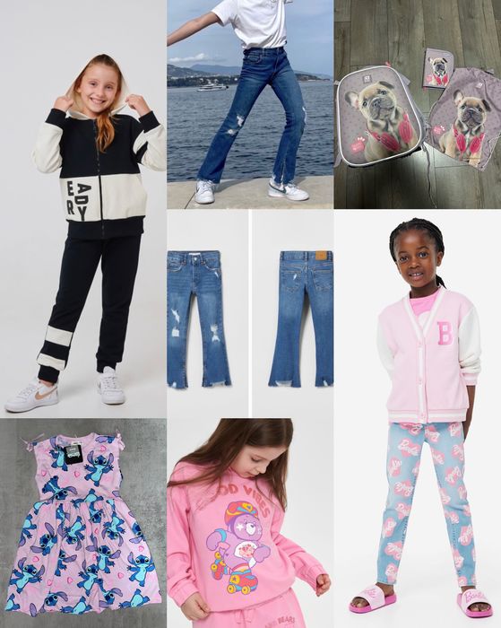 Джинси кльош, дитячі на дівчинку mango, Zara, sinsay, kiko & koko, Disney Міккі