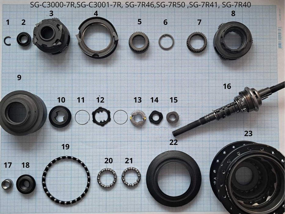 Запчастини shimano nexus 3 та nexus 7: 250 грн. - Велозапчасти