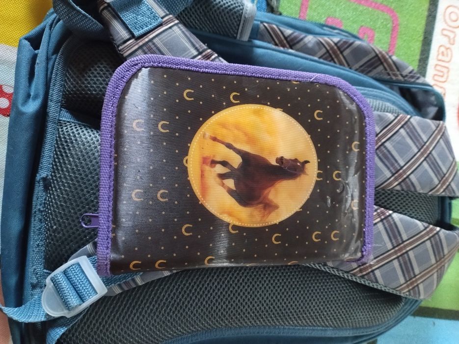 Plecak piórnik motyw koni