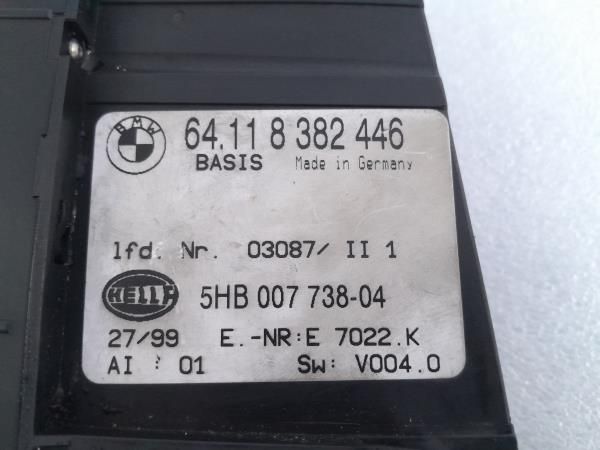 Comando chauffage / sofagem BMW 3 (E46)