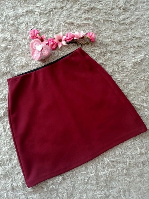 Spódnica bordo burgund bershka S 36