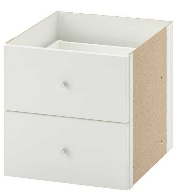 Conjuntos de 4 módulos de 2 gavetas Ikea branco, 33x33 cm