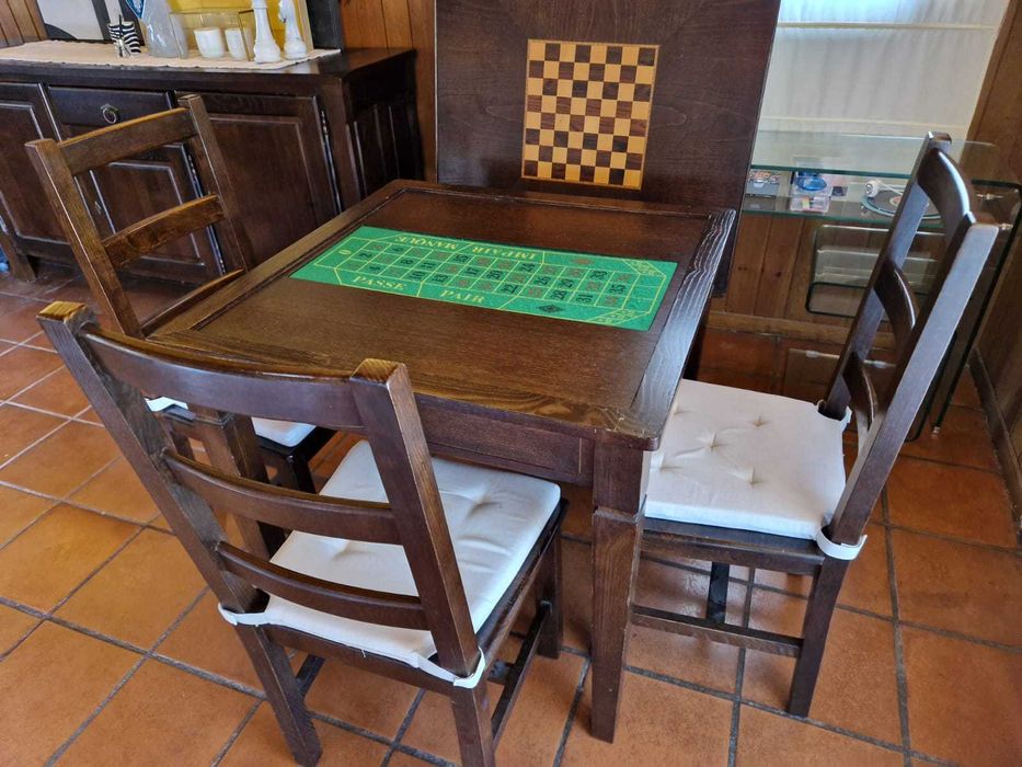 Conjunto de mobiliário de sala rústico