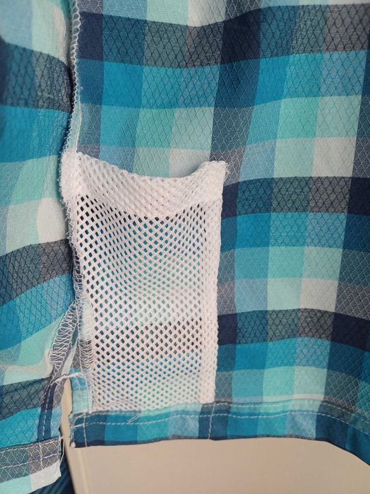 Columbia Men's Super Slack Tide Camp Shirt, Pool Mid Gingham, Small