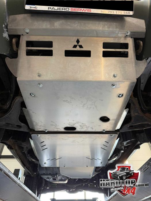 KOMPLET Osłon Aluminium 6mm MITSUBISHI PAJERO4 Silnik Skrzyni REDU/ZBI