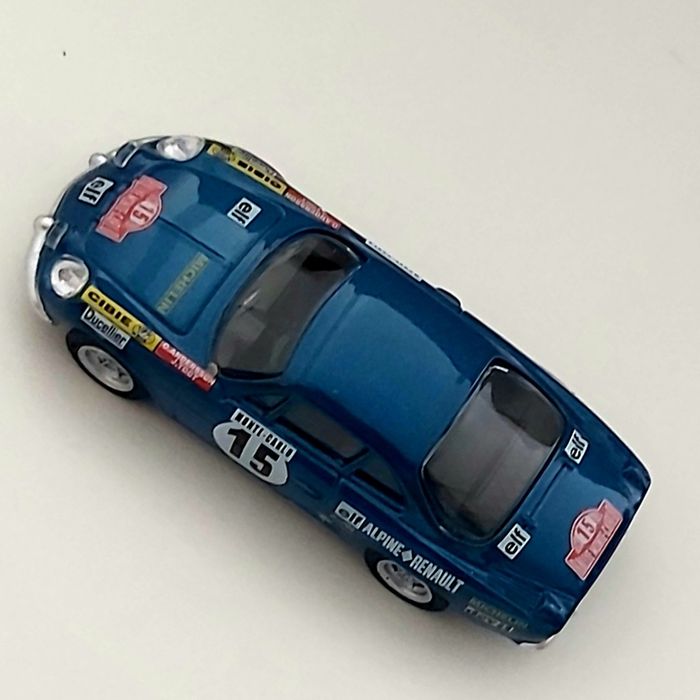 Alpine A110 decoração Rali Monte Carlo. Miniatura Norev esc. 1/64 Novo