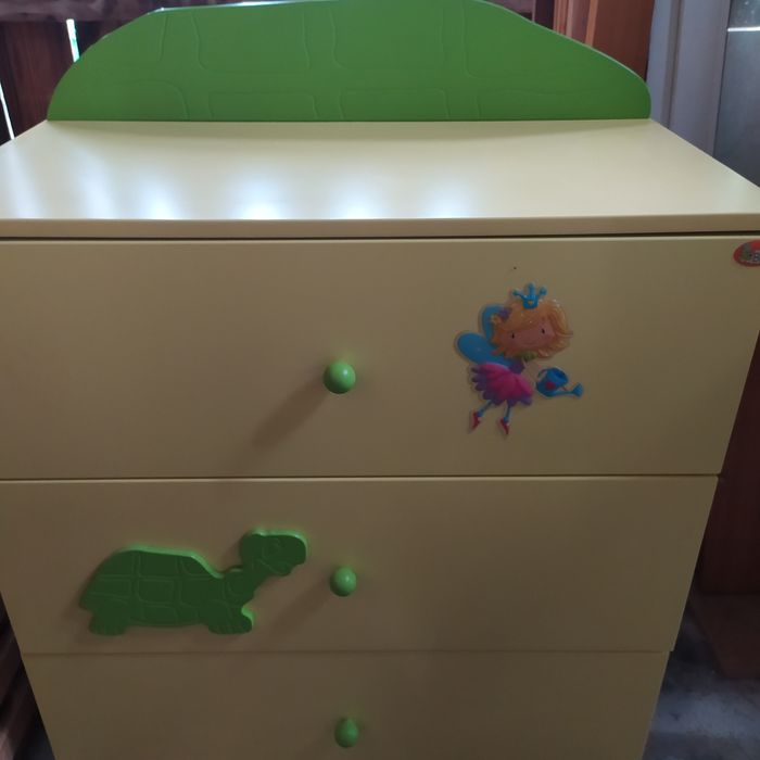 Żółta Komoda Baggi 80-80-40