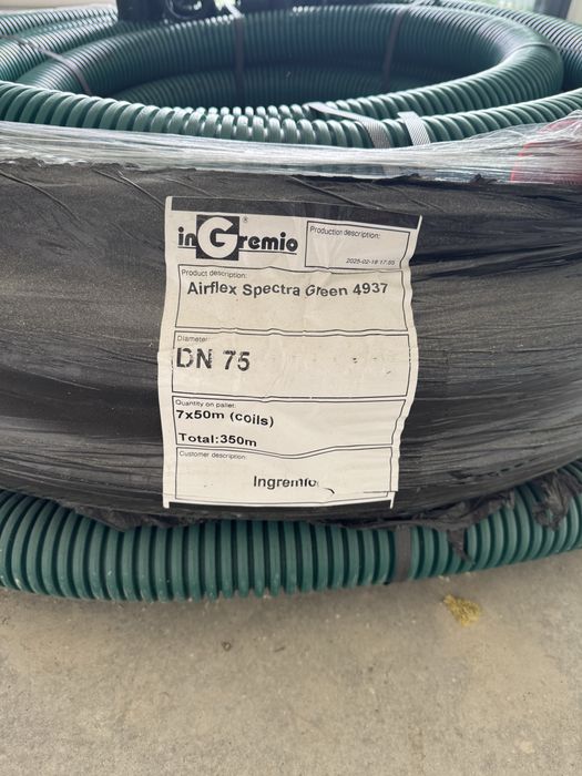Kanał przewód 75 mm air green SPECTRA Premium 1000 50m