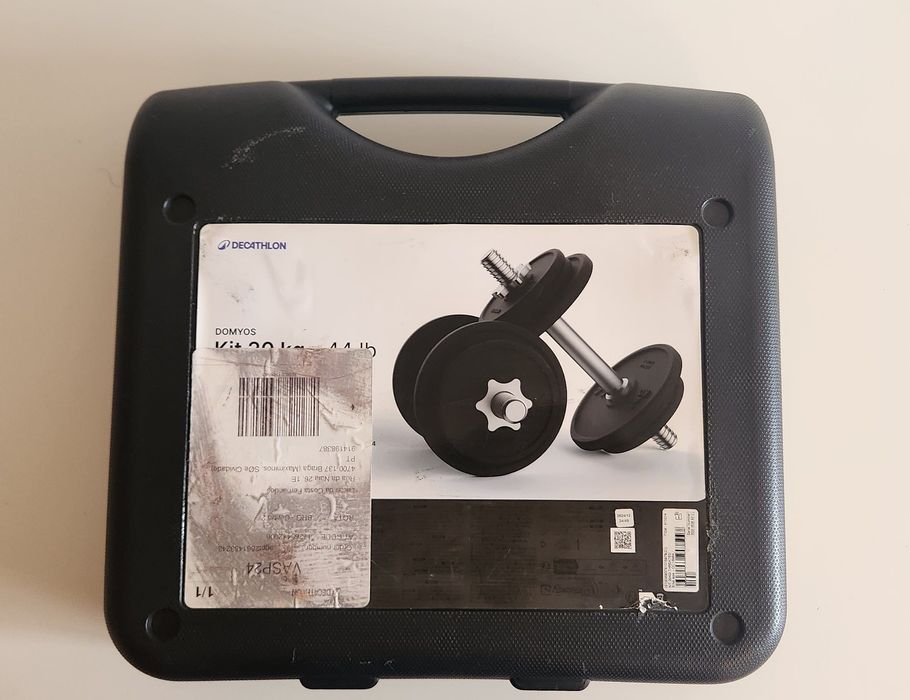 Kit Halteres com Discos Domyos 20 kg