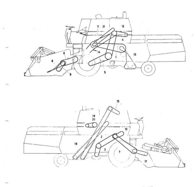 Ремень ходовой Massey 905920, 905921, верхній та нижній