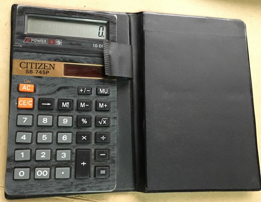 Kalkulatory Texas Instruments Ti-30 Retro 1989 rok Casio, Citizen