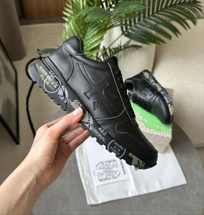 ЖИВІ ФОТО‼️ жіночі кросівки Premiata Lander Total Black премиата чорні