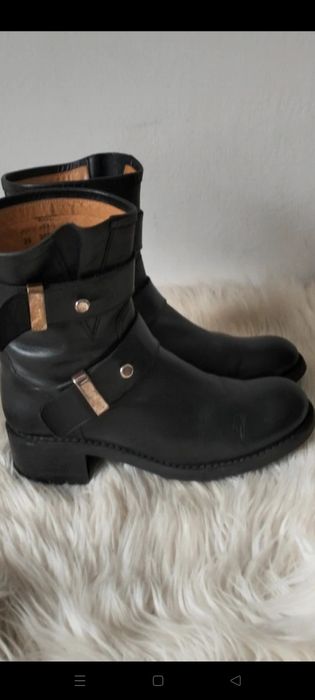 Damskie buty skórzane Freelance Biker rozmiar 39/25cm