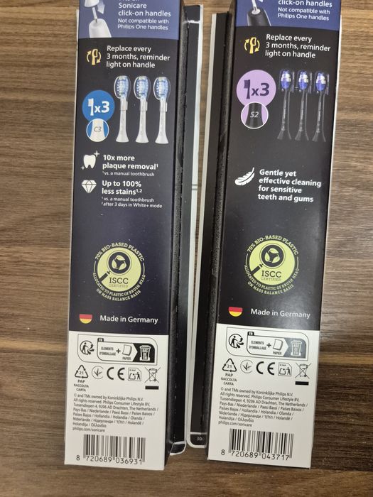 Насадки philips sonicare s2, w2, c3 - 3 шт в упаковці