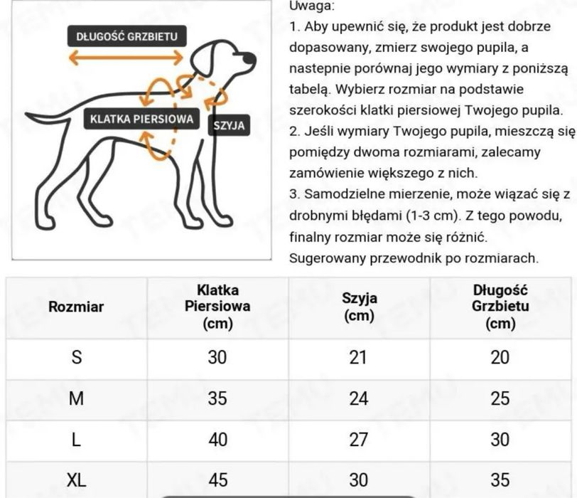 Kurtka dla malego psa