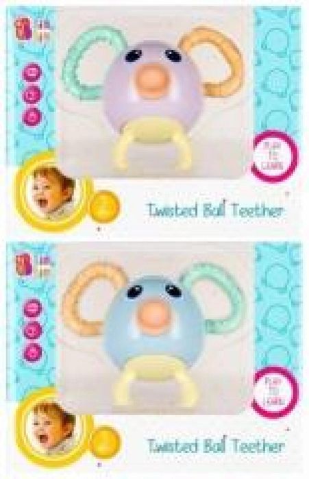 Gryzak kula zakęcona mix BAM BAM blister,186x144 mm