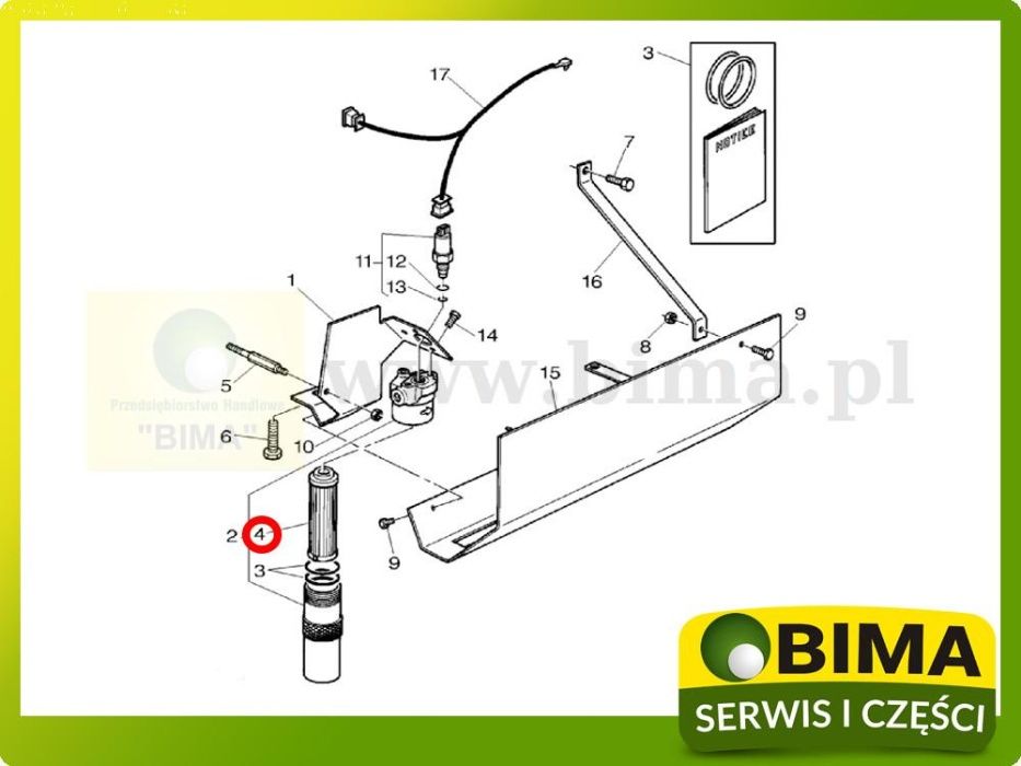 Wkład filtr oleju hydrauliki Renault Ares MF Massey Ferguson John Deer