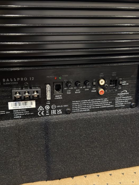 Subwoofer samochodowy Jbl basspro 12 jak nowy pełny zestaw