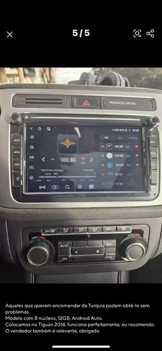 Radios novos VW dvd bluethoot gps comandos do volante a funcionar