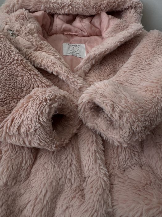 Дитяча рожева шубка Primark для дівчинки 3-4 роки, 98-104 см