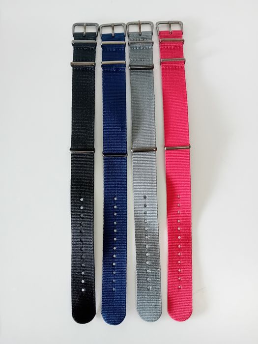 Braceletes Nato Nylon Partes Metálicas Escuras Seiko Citizen Tissot