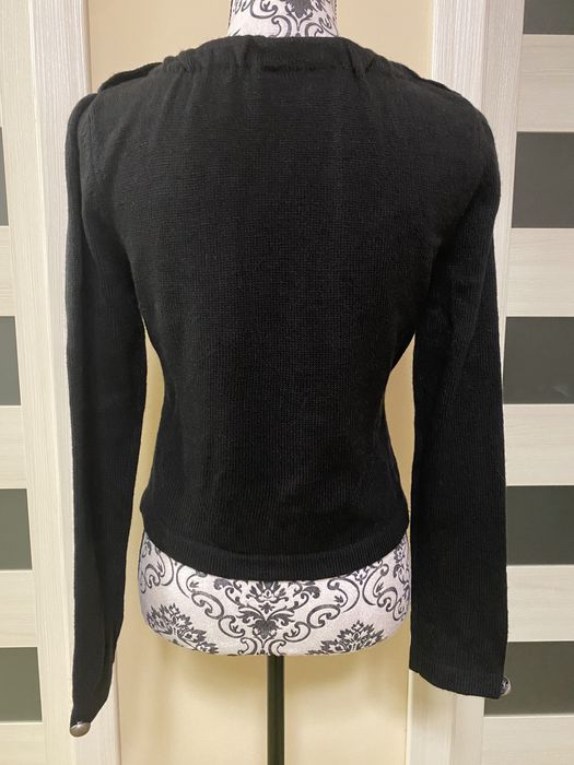 Czarny sweter z pagonami Sinequanone, rozmiar 38