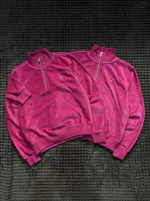 х2 RALPH LAUREN (S/M) Pink Pullover Corduroy вельветовая кофта женская