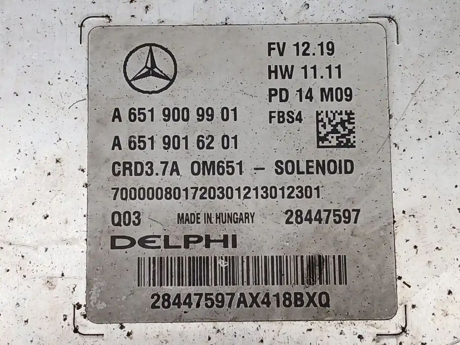 Centralina De Motor Uce A6519009901 28447597 A6519016201