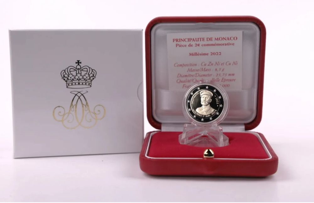 Moeda Monaco 2022 comemorativa