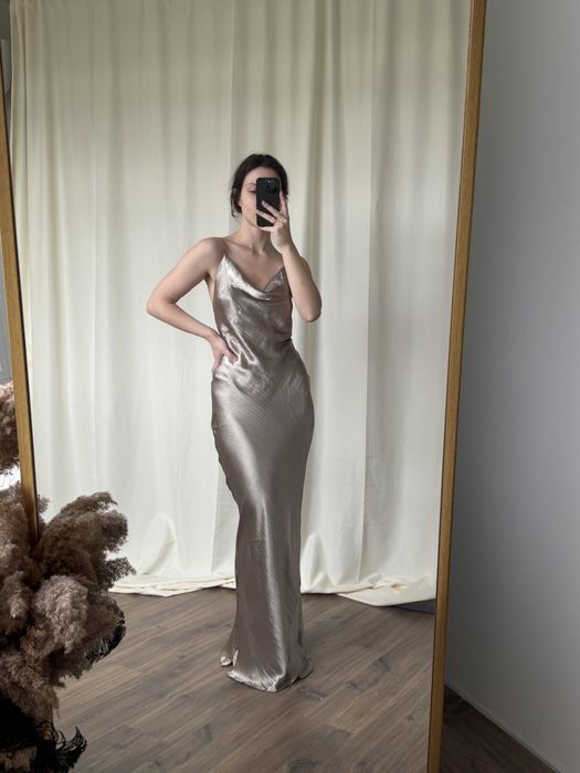 сукня asos вечірня  білизняна по косій