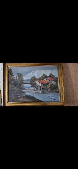 Quadro pintado a óleo