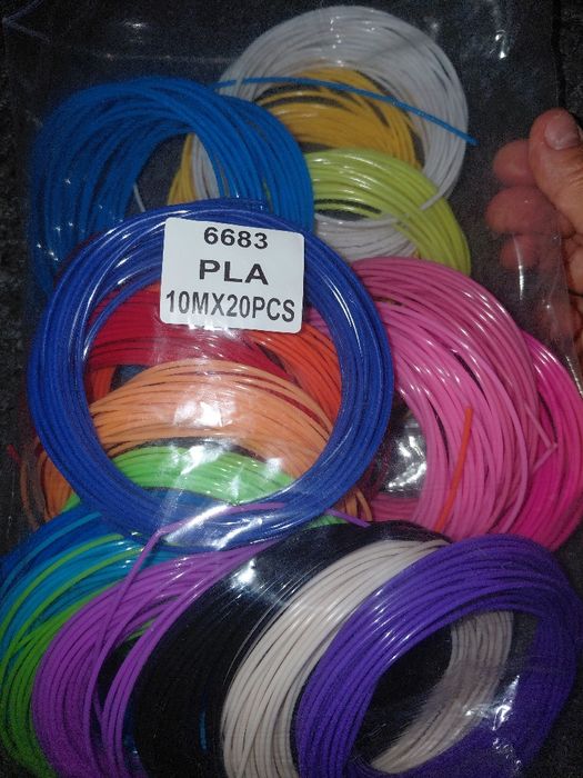Пластик стержні для 3д ручки 20 кольорів