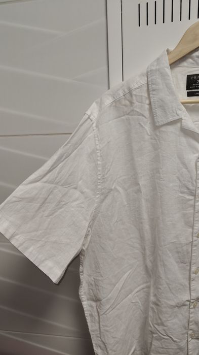 Koszula Primark r. 3XL biała LEN Nowa
