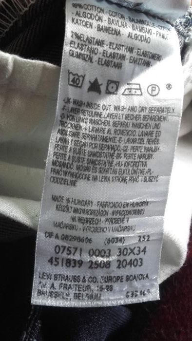 Calças de ganga Levi's 571