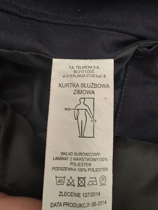 Sprzedam kurtkę zimową policyjną