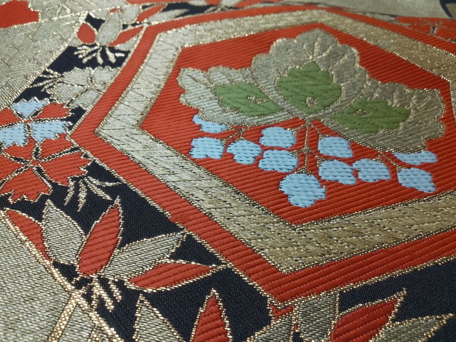 Pas fukuro obi, oryginalny japoński pas do kimono