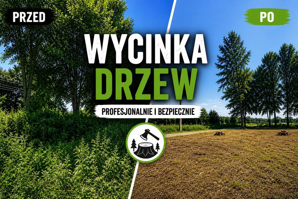 Czyszczenie działek Wycinka drzew Rawicz